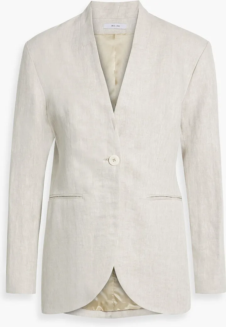 Janelle linen blazer