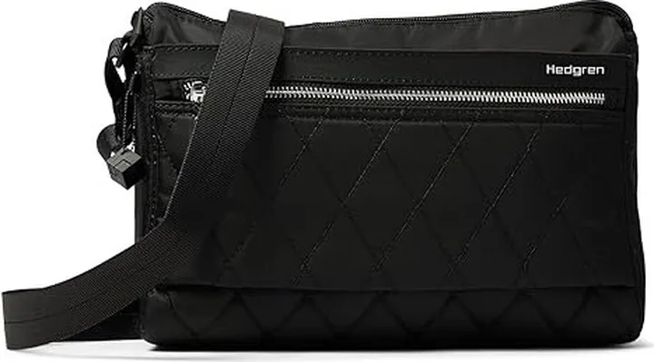 Hedgren Eye RFID Medium Shoulder Bag (Quilted Black) Shoulder Handbags