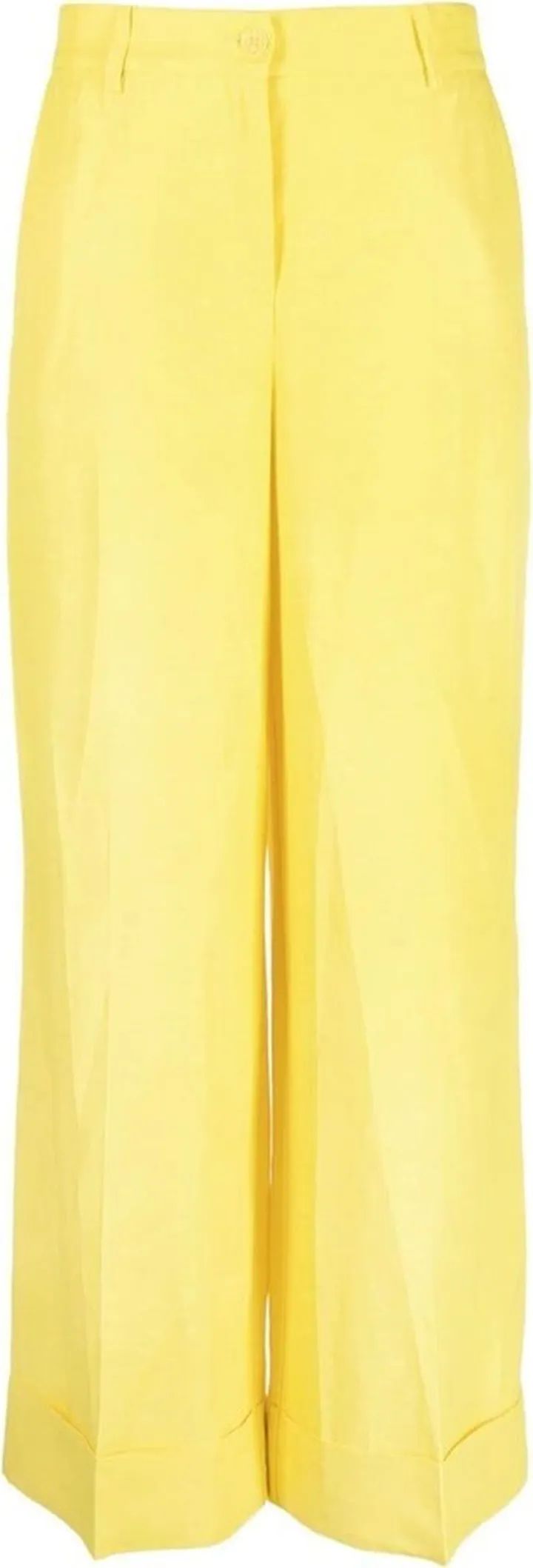 Pressed-Crease Straight-Leg Trousers