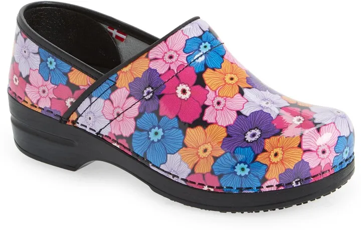 Melrose Floral Print Clog