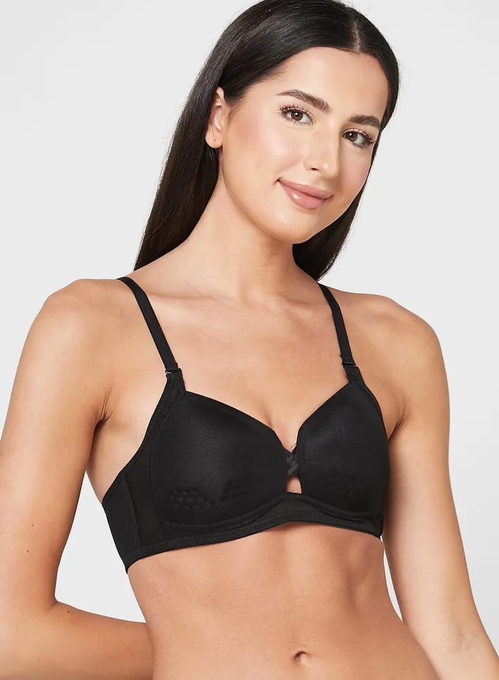 Criss Cross Detail T-Shirt Bra
