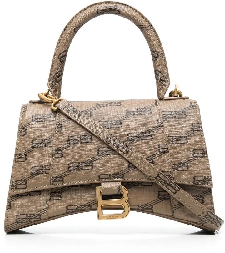 Hourglass BB Monogram top-handle S tote bag