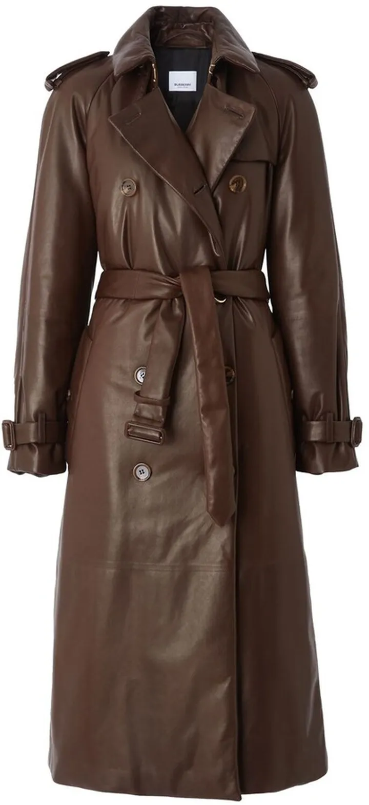Waterloo leather trench coat