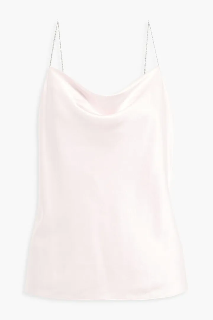 Silk-blend satin camisole