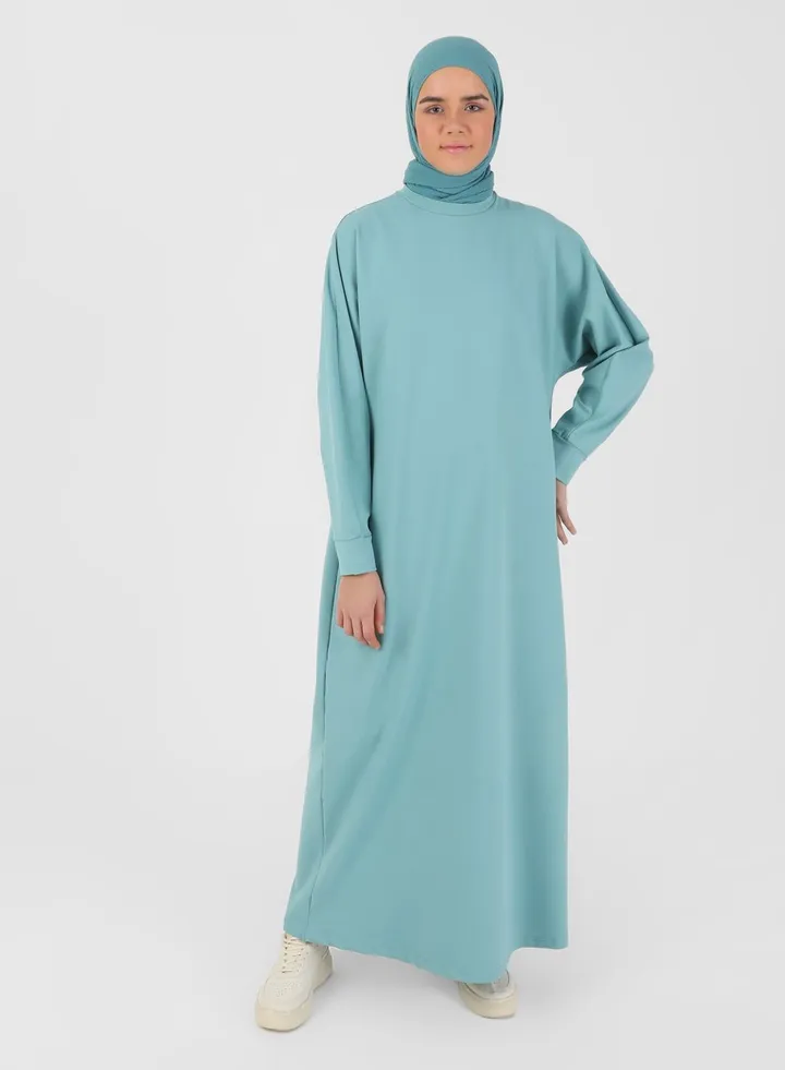 Cuffed Sleeve Knitted Dress