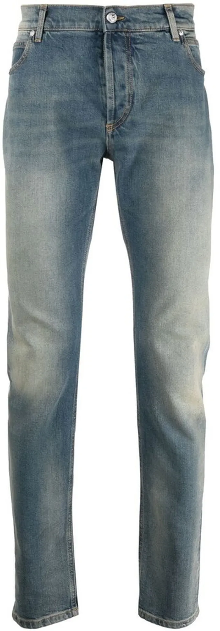 Mid-Rise Tapered Jeans