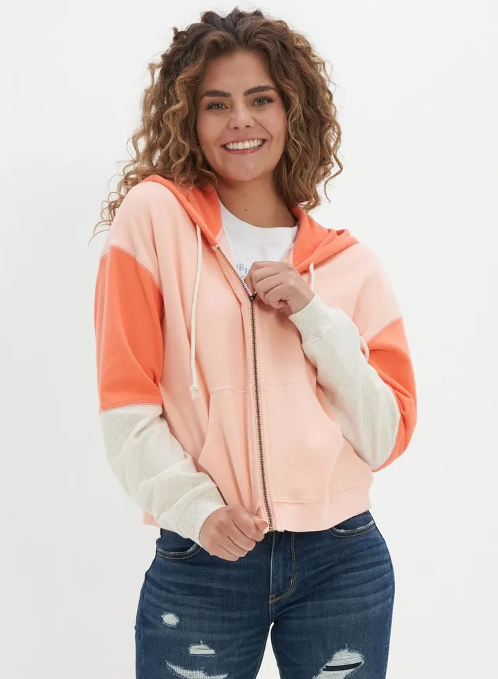 Color Block Logo Hoodie