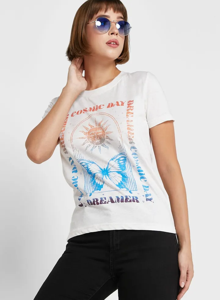 Graphic Melange T-Shirt