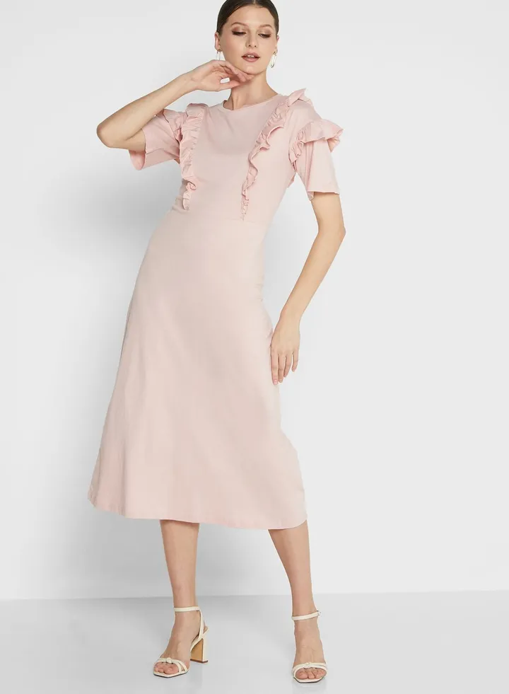 Ruffle Detail Dress