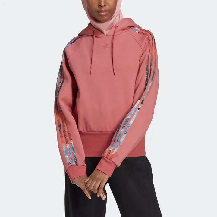 Women's adidas Floral 3-Stripe Hoodie