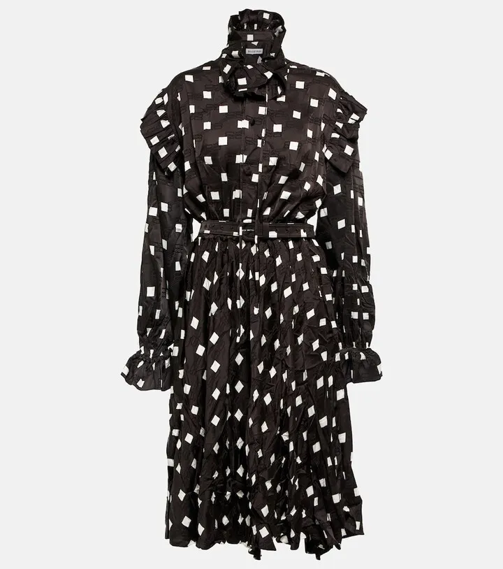 Printed midi dress