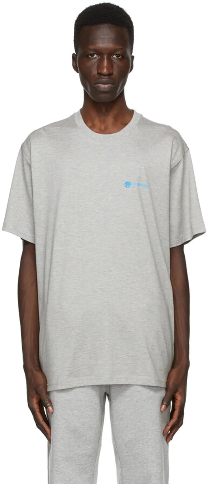 Burberry Grey Aaron Logo T-Shirt