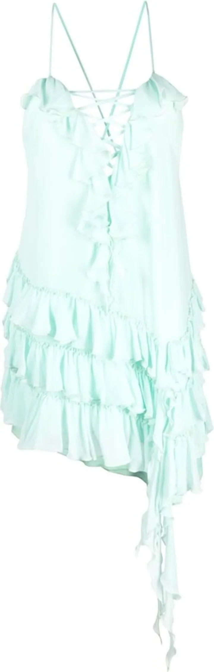 Ruffled Silk Dress