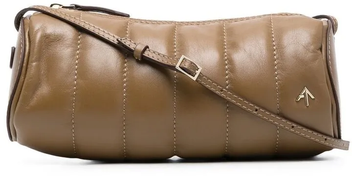 Padded Cylinder leather bag