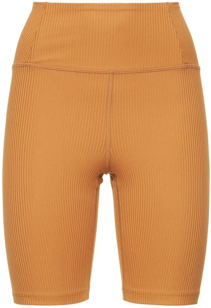 Rib high rise stretch tech bike shorts