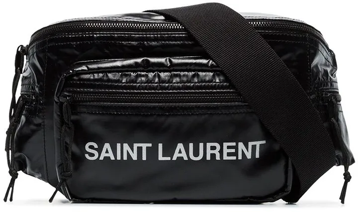 Logo Printed Padded Belt Bag