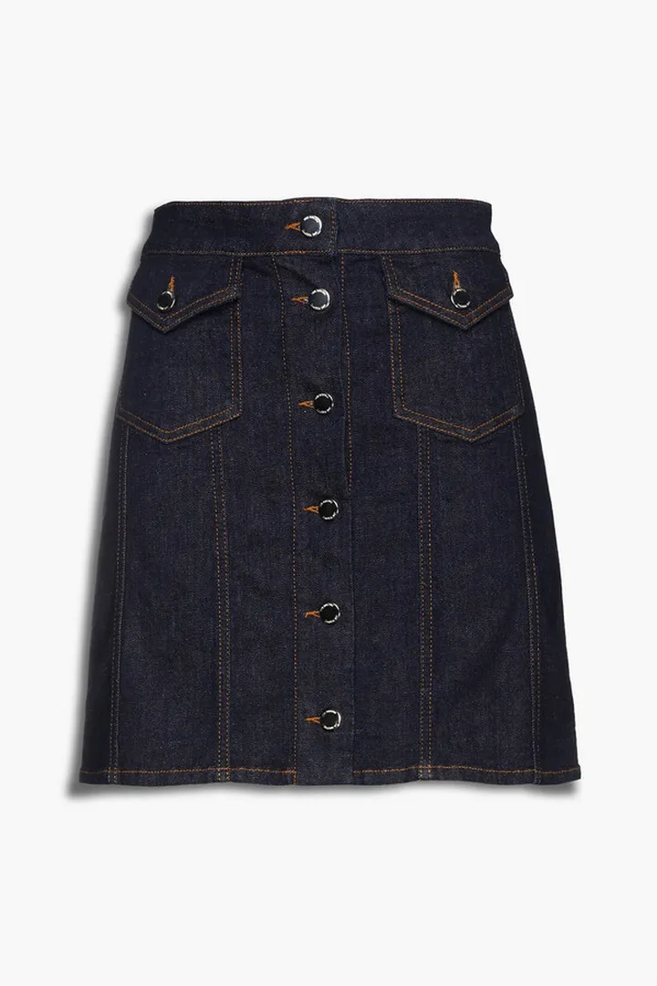 Denim mini skirt