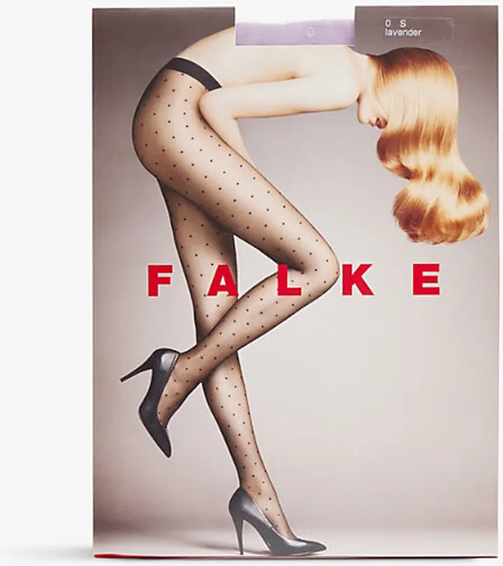 Womens 6903 Lupine Polka-dot Semi-sheer Stretch-woven Tights