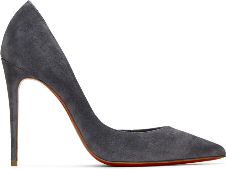 Christian Louboutin Gray Iriza 100 Heels