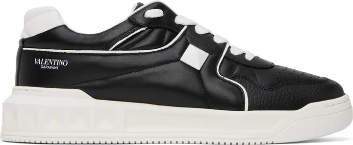 Valentino Garavani Black One Stud Sneakers