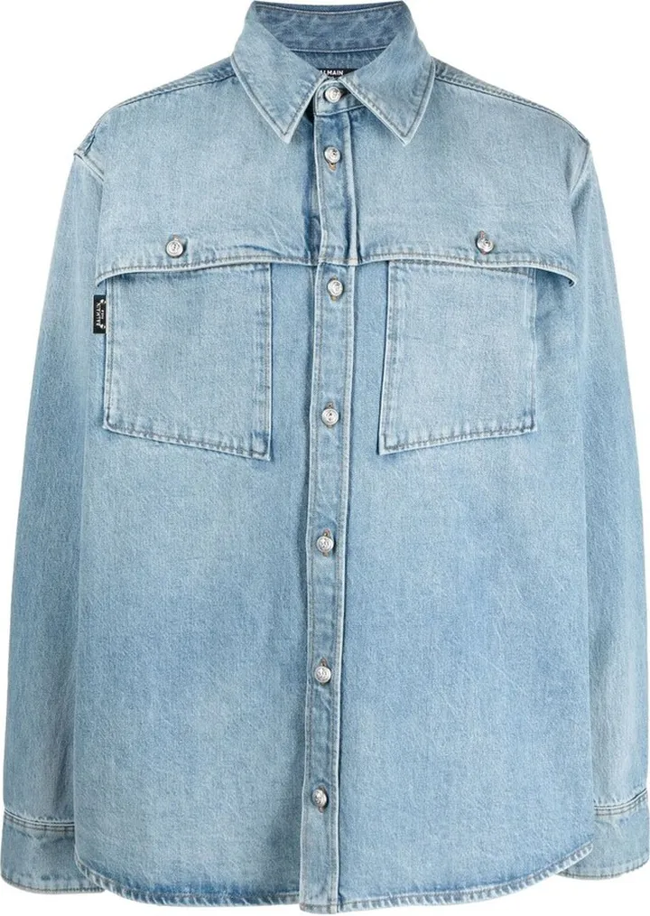 Faded Denim Shirt-Jacket