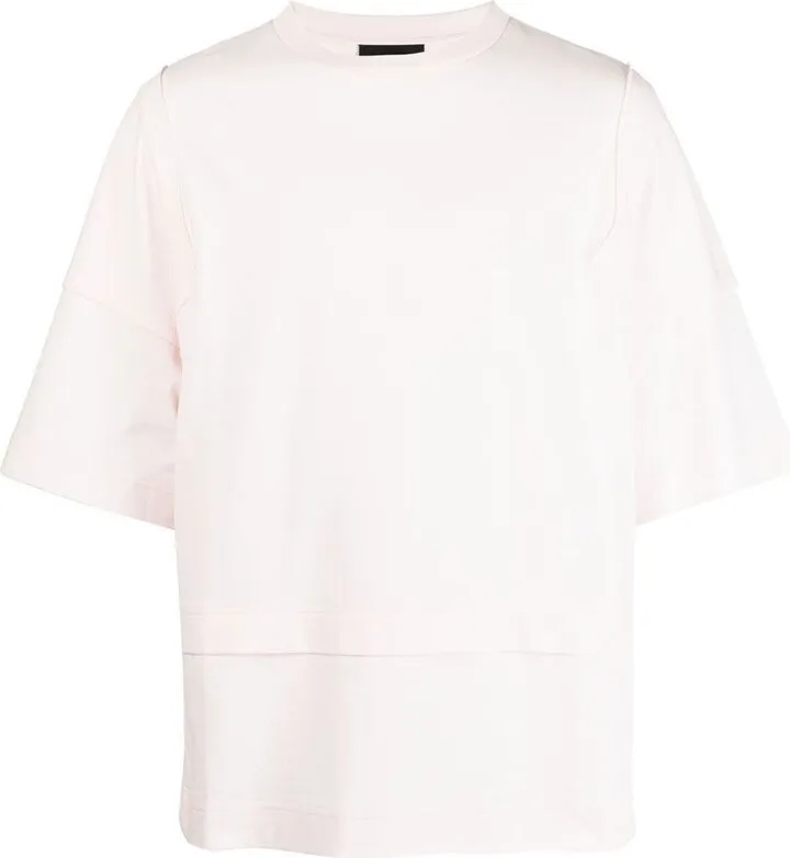 oversize patchwork cotton T-shirt