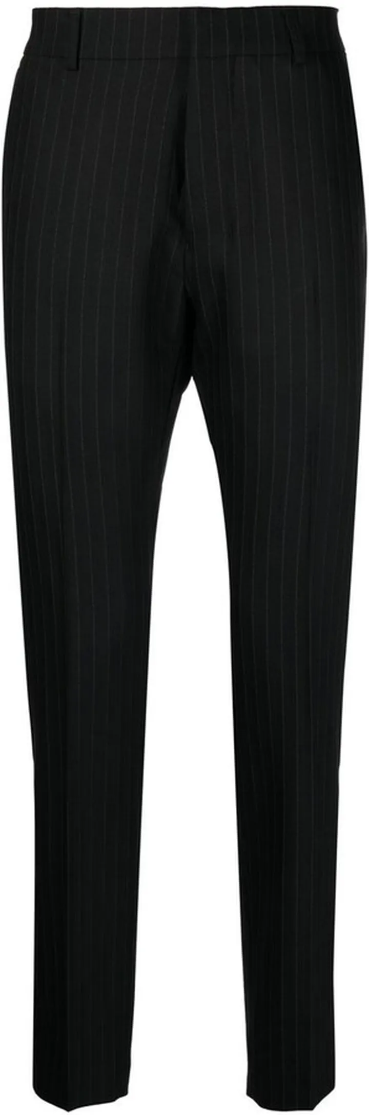 Pinstriped Tapered Trousers