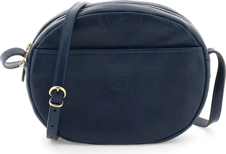 Grained Leather Crossbody Bag