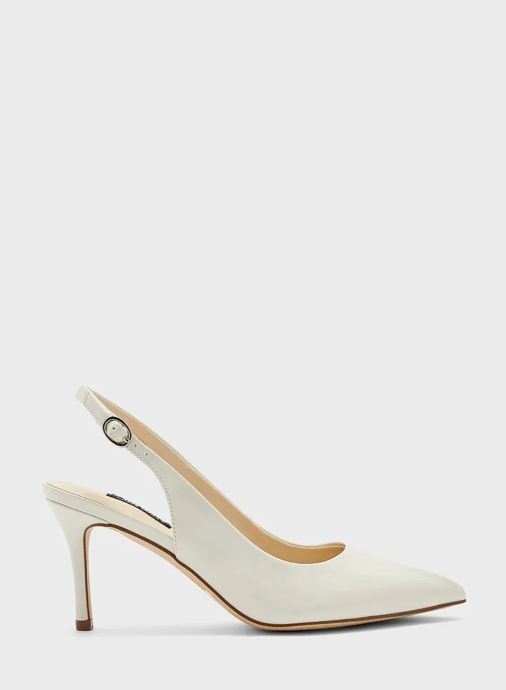 Pointed Toe Low Heel Pumps