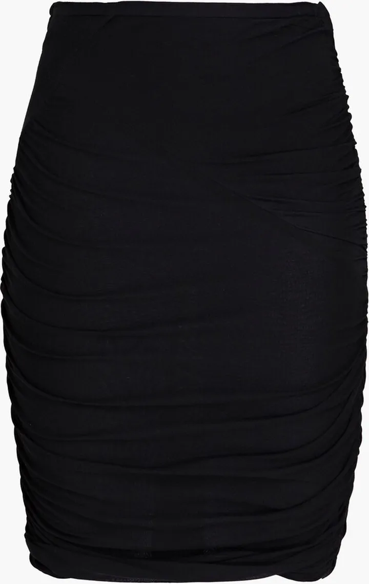 Ruched modal mini skirt