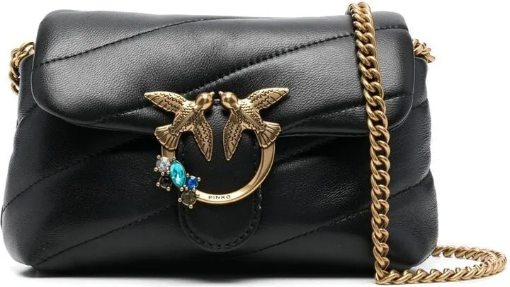Love Birds leather shoulder bag