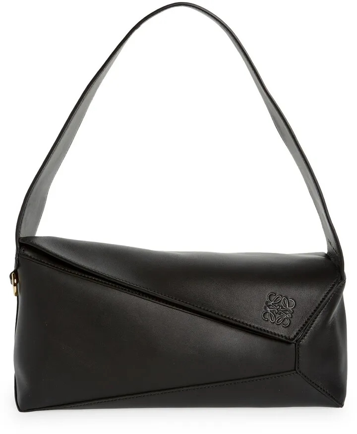 Puzzle Leather Hobo Bag