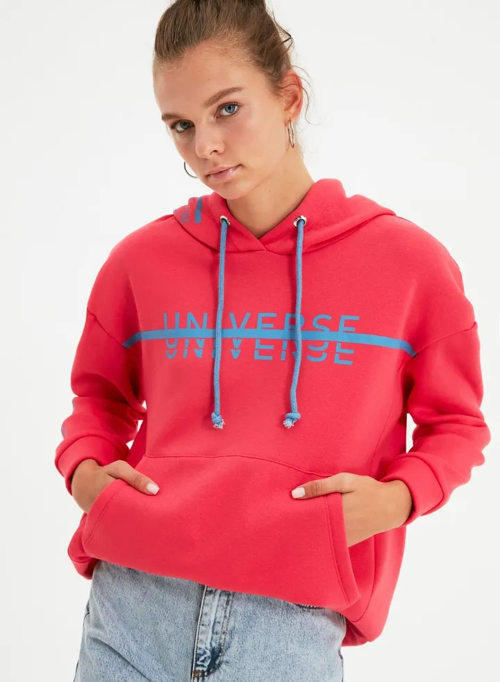 Printed Oversized Hoodie