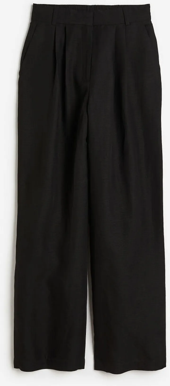 Wide-leg Linen-blend Pants