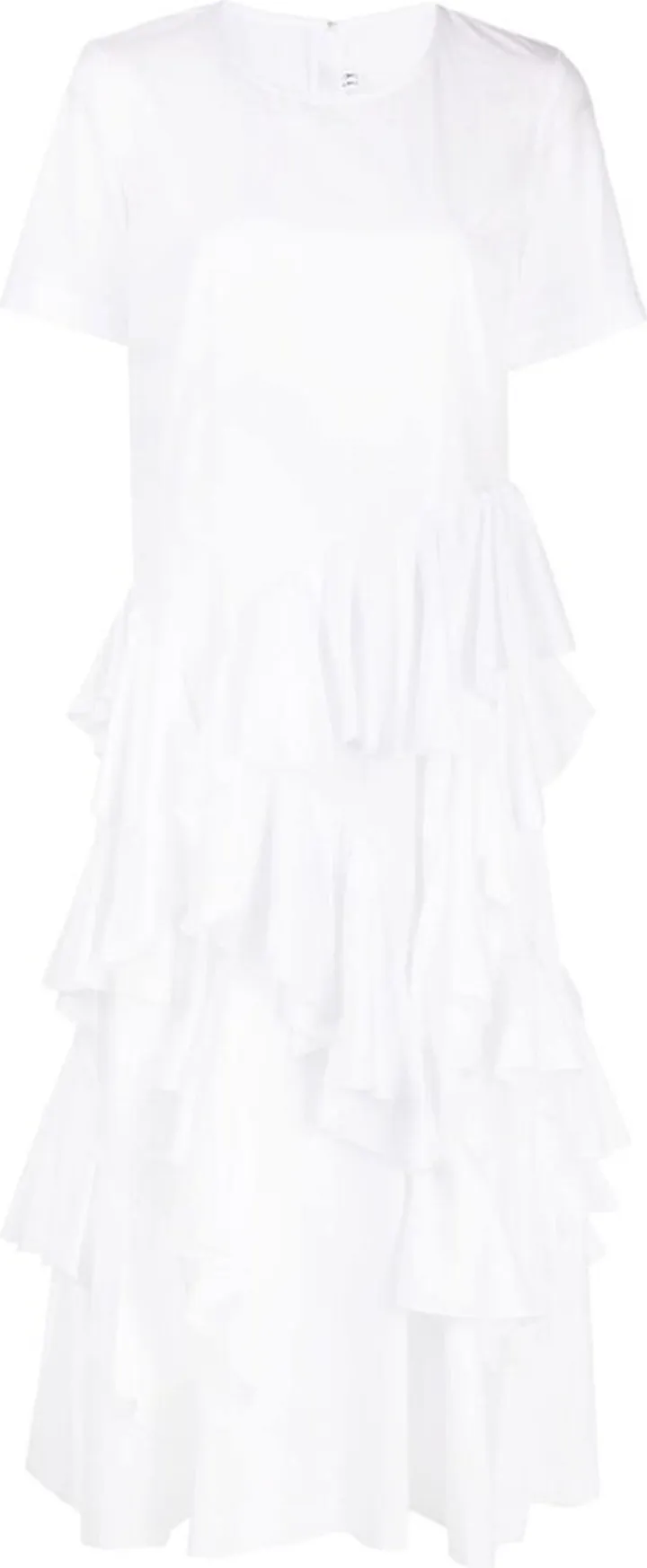 Layered Cotton Midi Dress