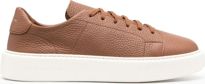 Pebbled Low-Top Trainers