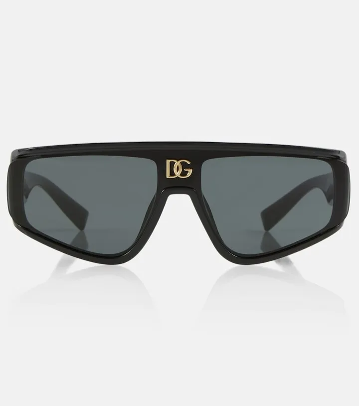 Square sunglasses with visor