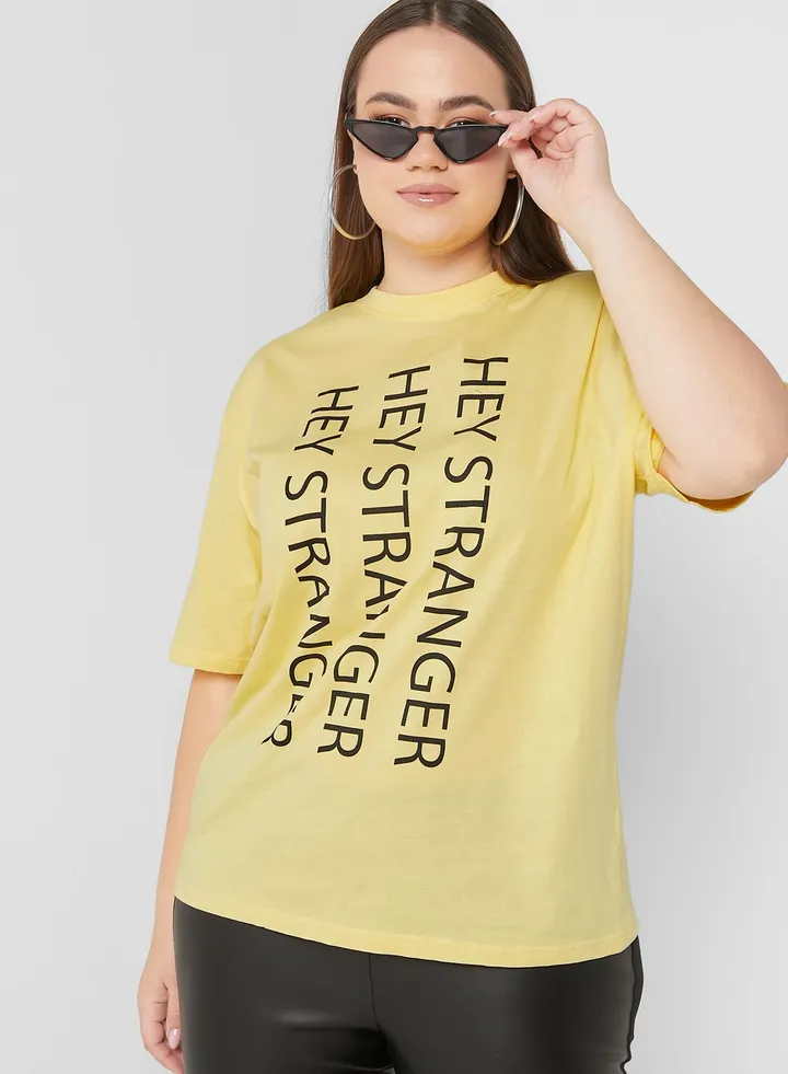 Oversized Slogan T-Shirt