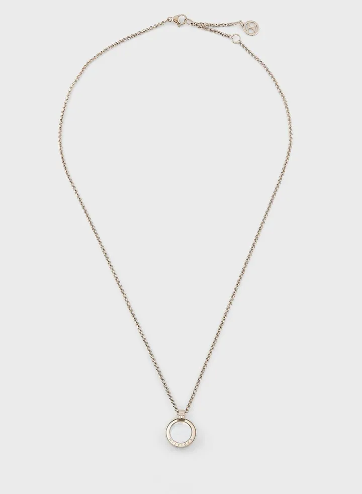 Ionic Plated Carnation Gold Steel & Mop Necklace