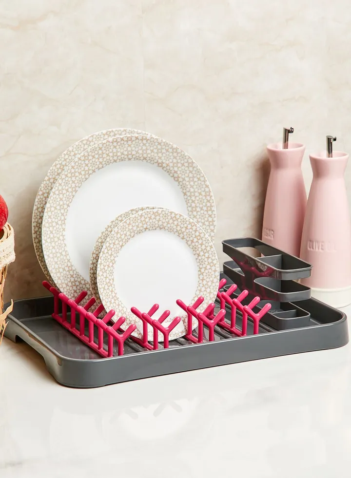 Pink Dish Drainer