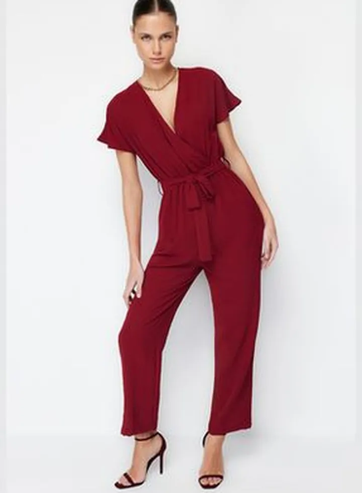 Burgundy Jumpsuit