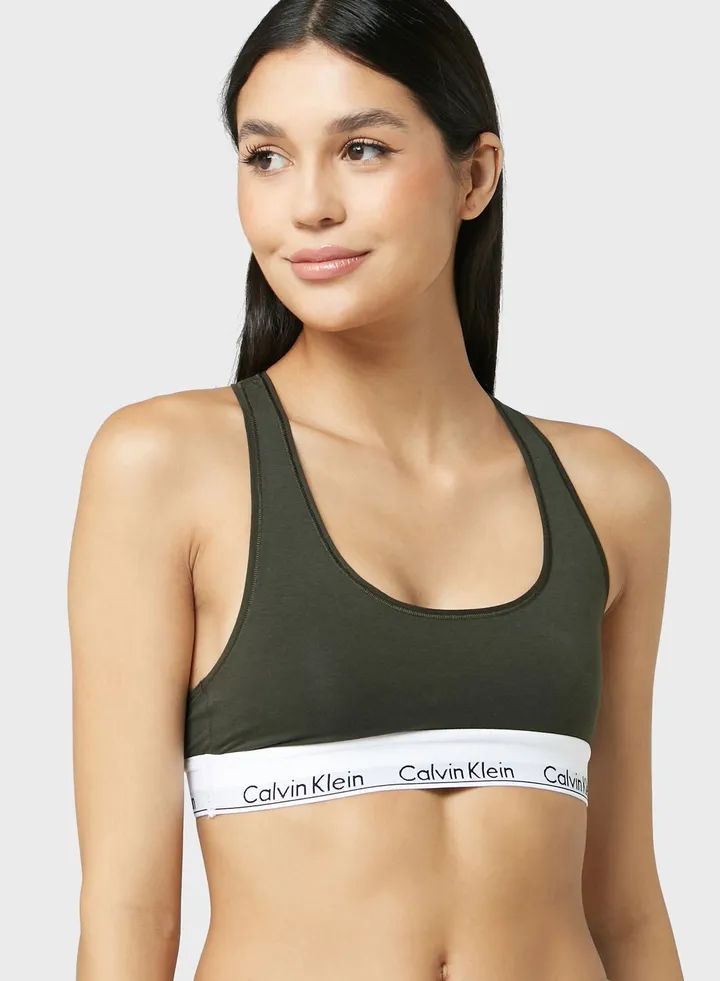 Strappy Logo Band Bikini Top