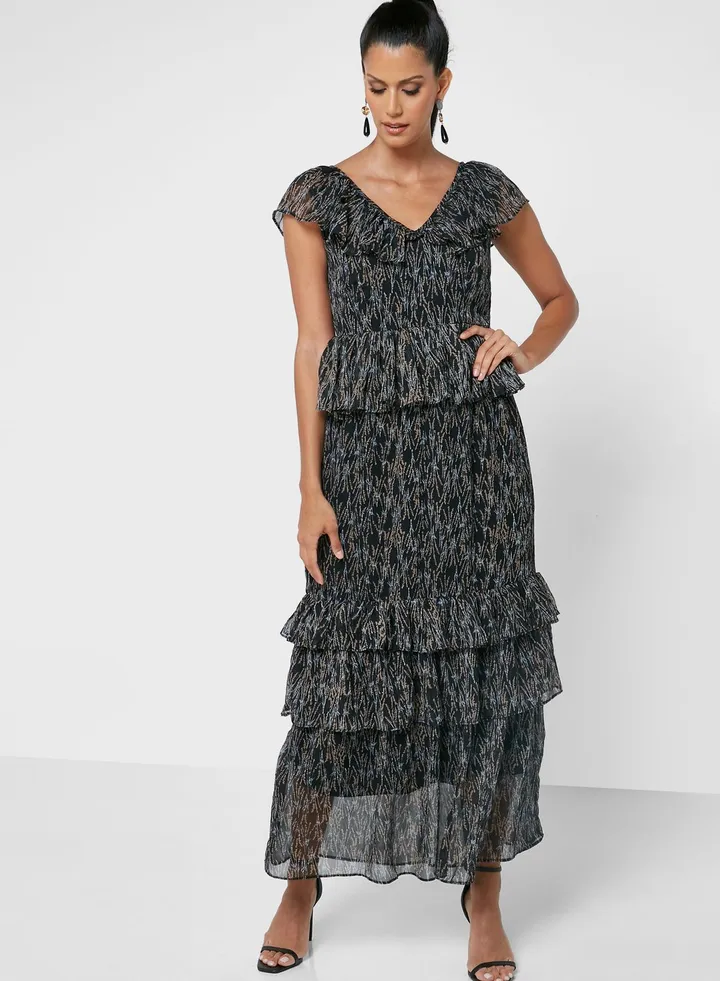 Tier Dress With Frills