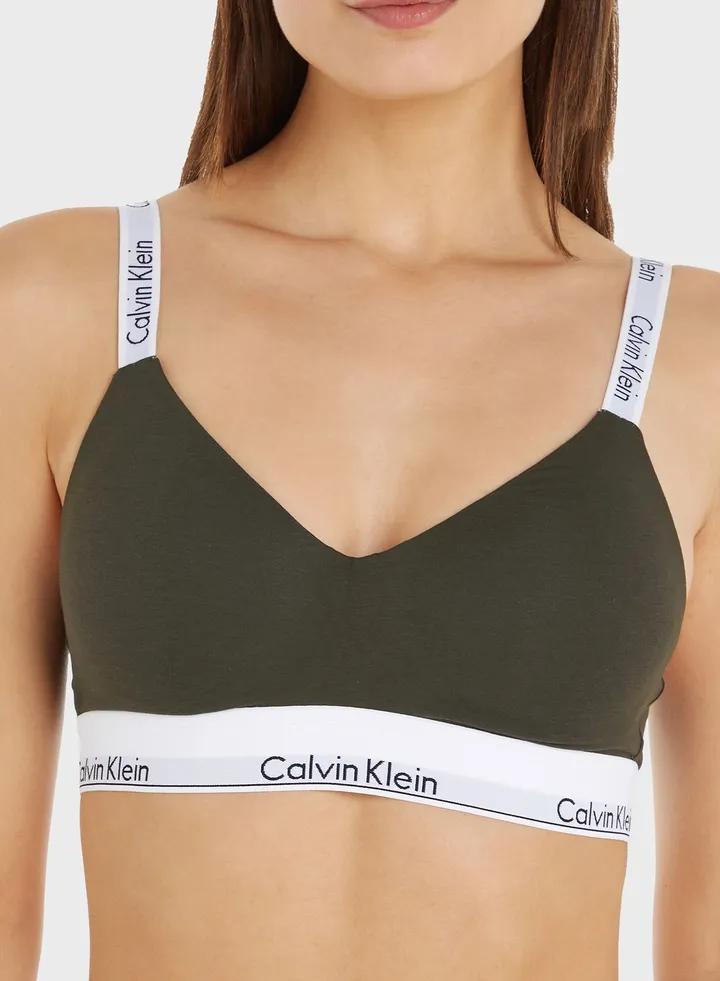 Strappy Logo Band Bikini Top