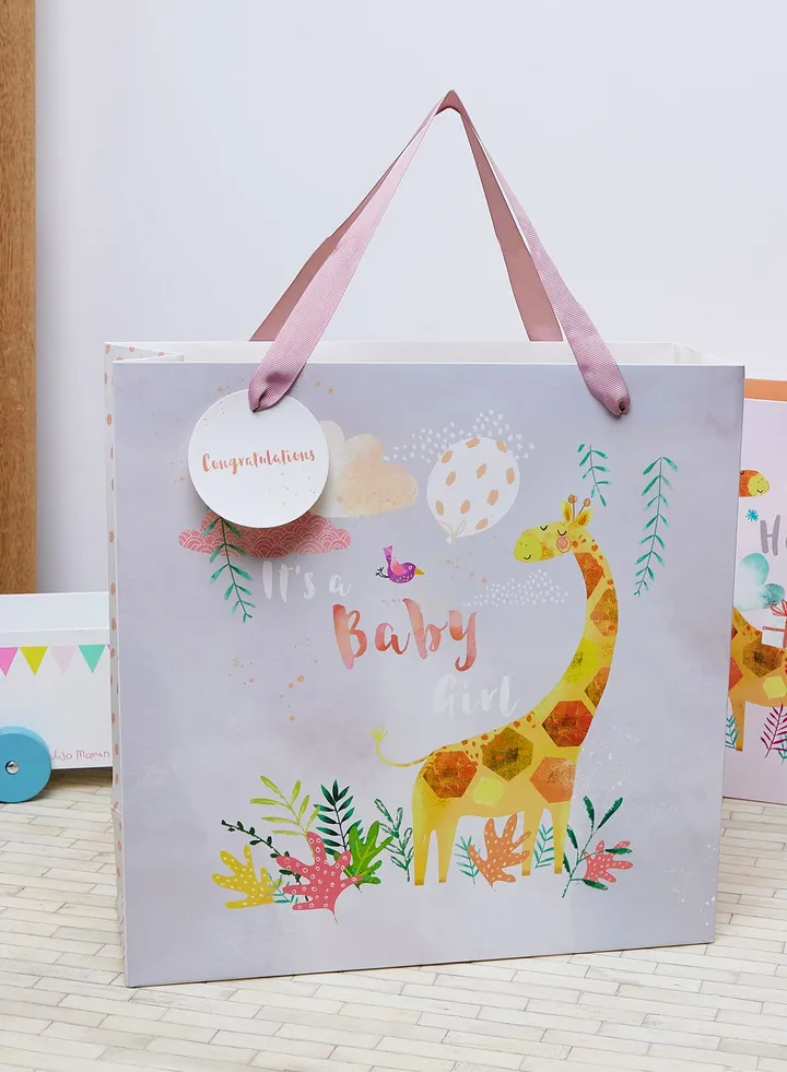 Baby Girl Giraffe Large Bag
