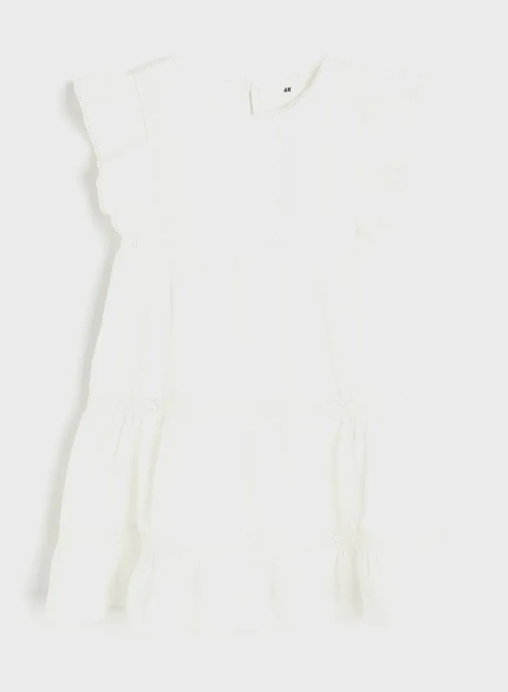 Kids Essential Lace Detail Midi Dress