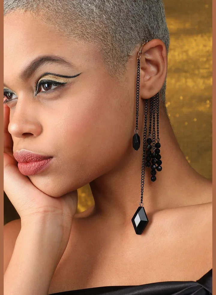 Gold Plated Designer Stone Casual Drop Earring For Women