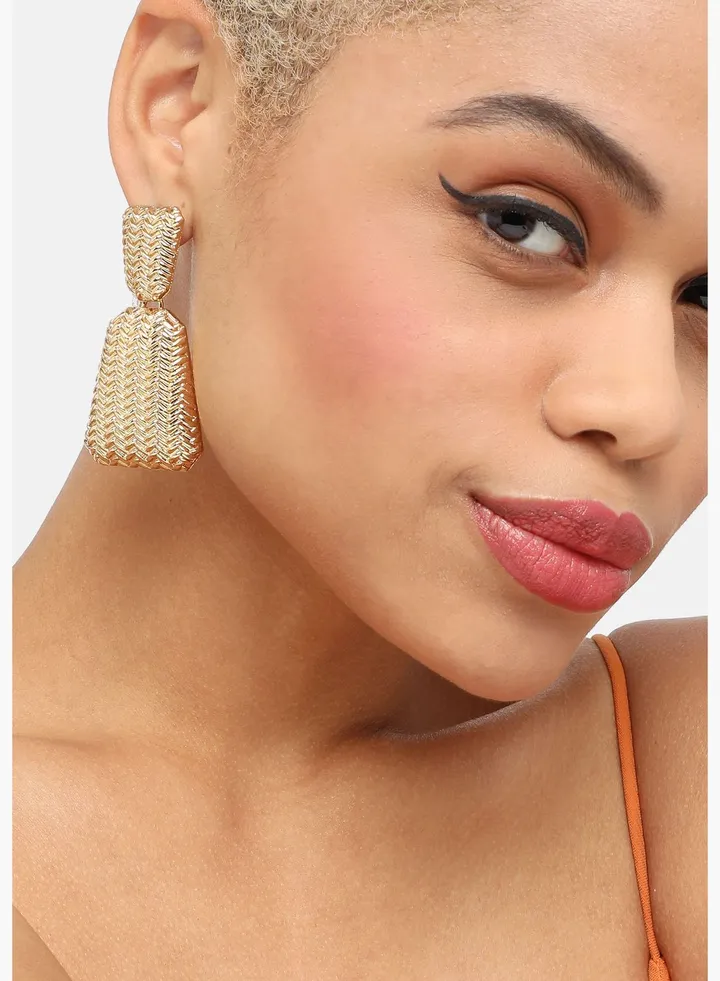 Gold Plated Party Designer Drop Earring For Women