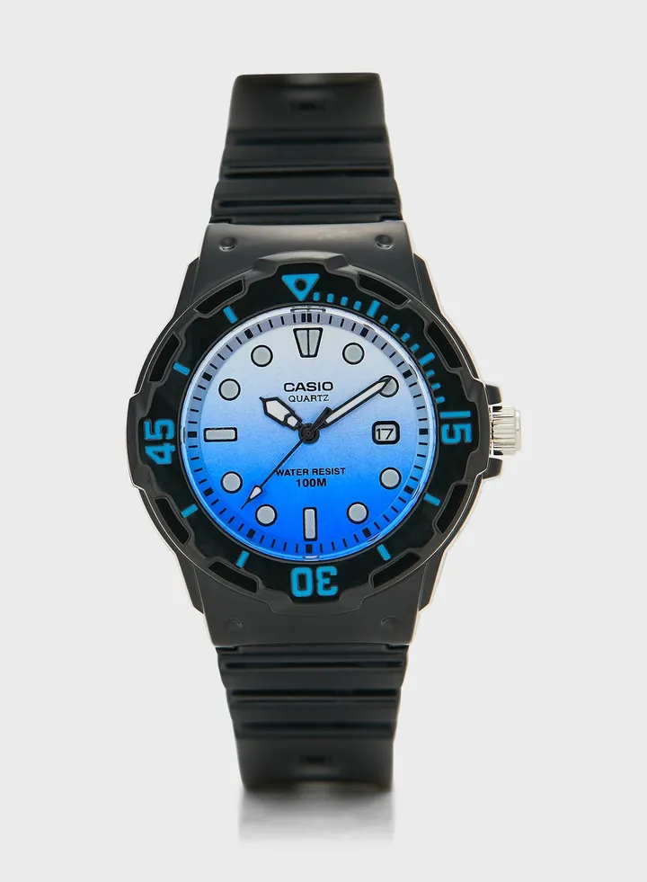 Pu Strap Analog Watch