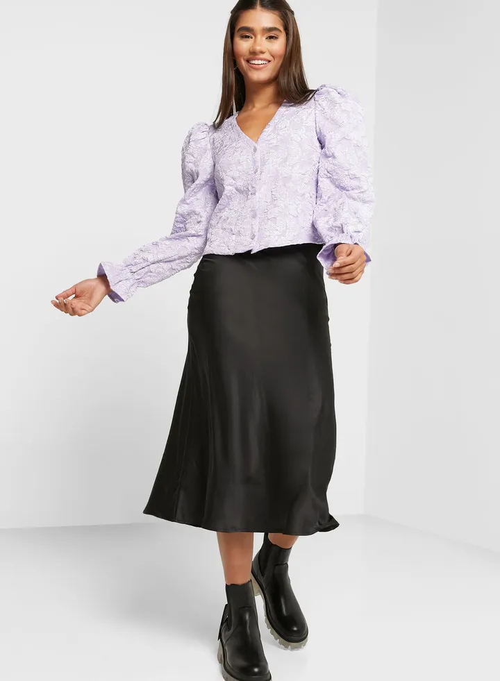 Knitted High Waist Skirt